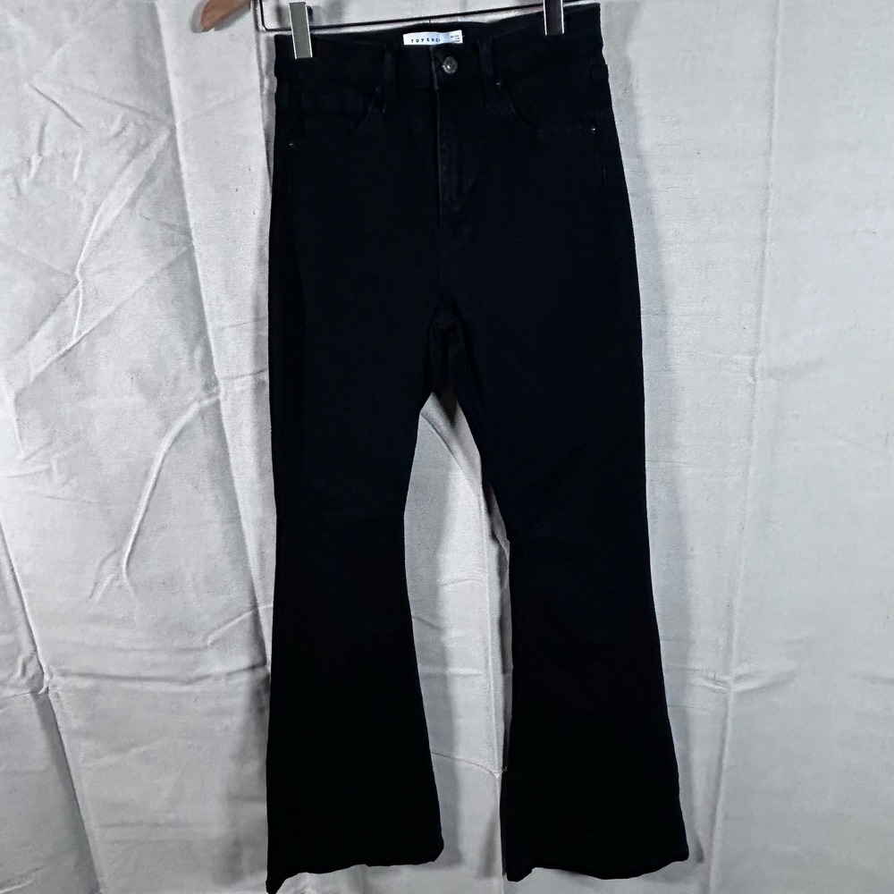 Topshop Jamie Flare High Waisted Black Jeans W27 L30 119524218 Women's Boho